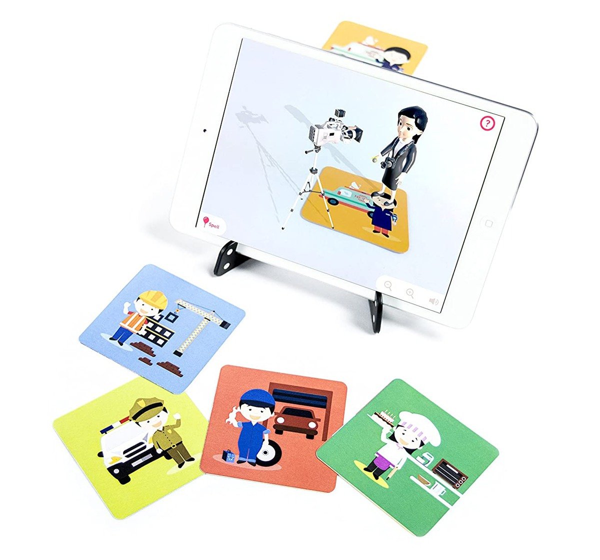 Playshifu Jobs Augmented Reality Learning Games - IOS & Android (60 Profession Cards) Science Kits for Kids age 24M+