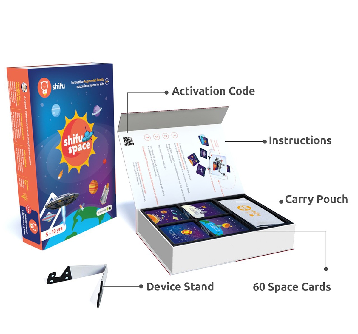 Playshifu | Playshifu iOS And Android Augmented Reality Space Educational Game, Black Science Kits for Kids age 5Y+  1