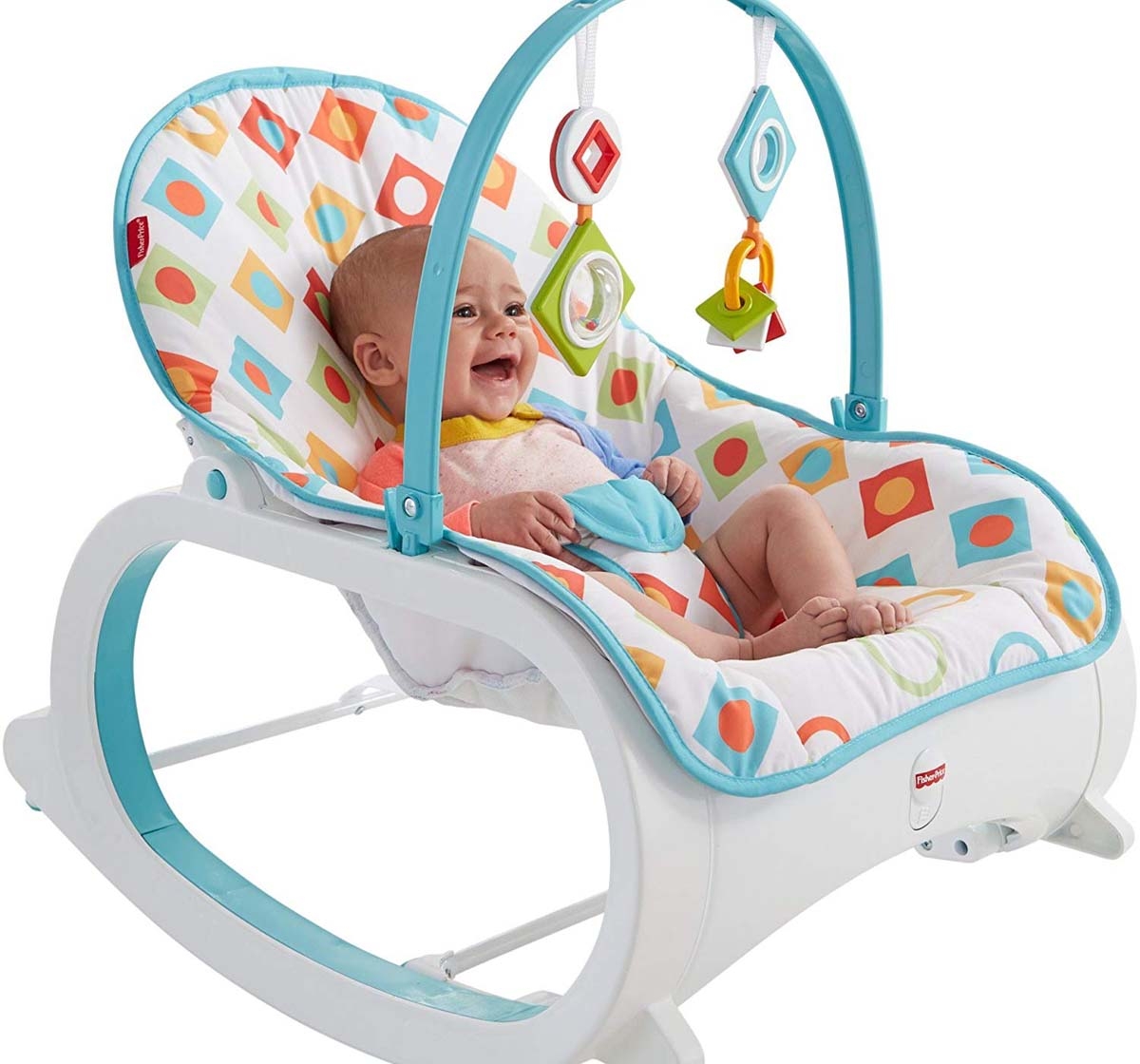 Fisher-Price | Fisher Price Infant To Toddler Rocker Geo Diamonds, Multi Color Baby Gear for Kids age 6M+ 1
