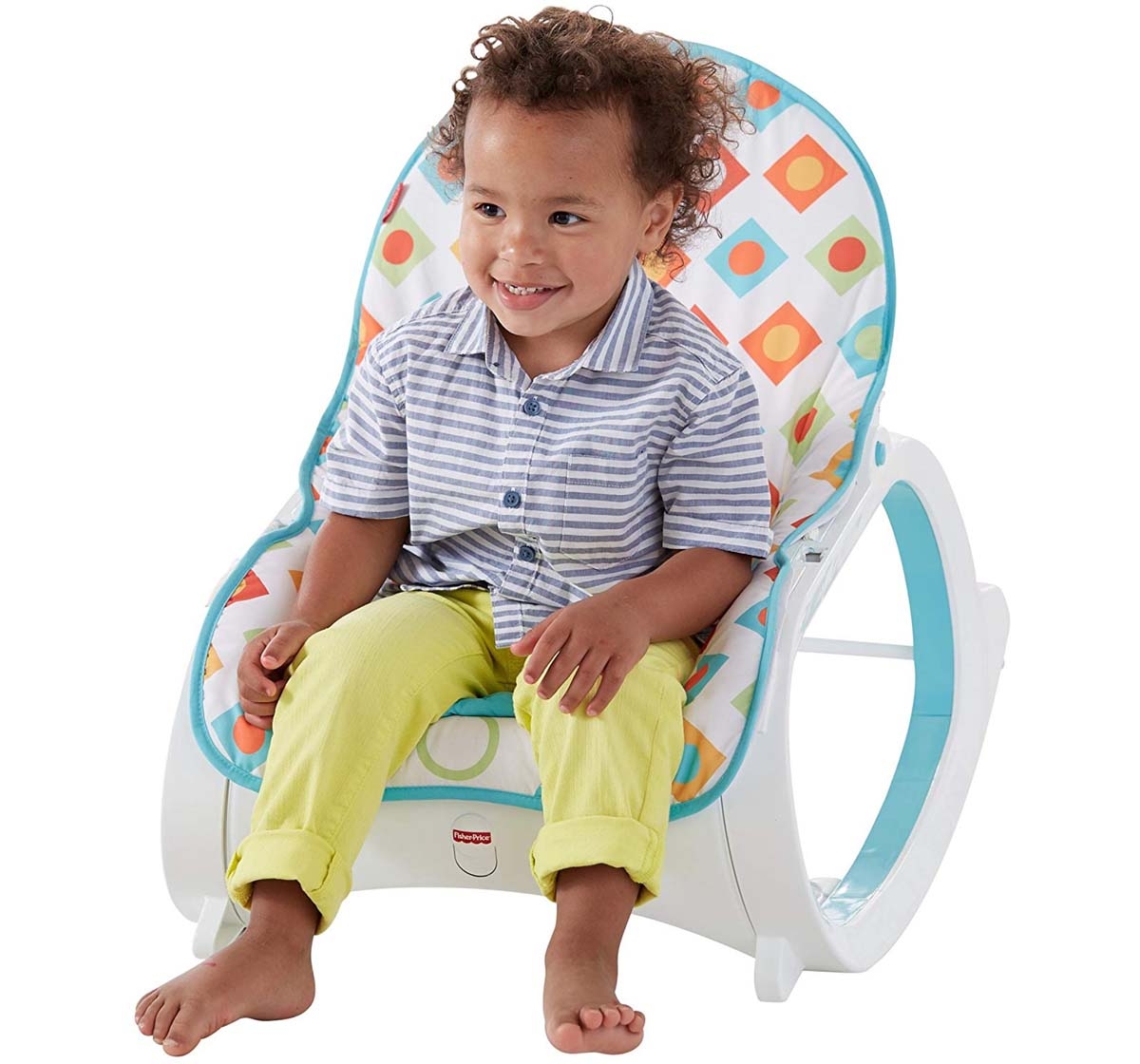 Fisher-Price | Fisher Price Infant To Toddler Rocker Geo Diamonds, Multi Color Baby Gear for Kids age 6M+ 3