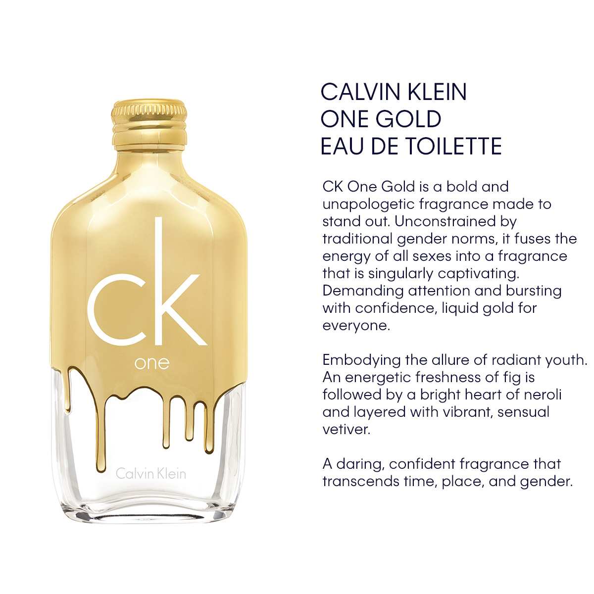 CK One Gold Eau De Toilette • 100ml