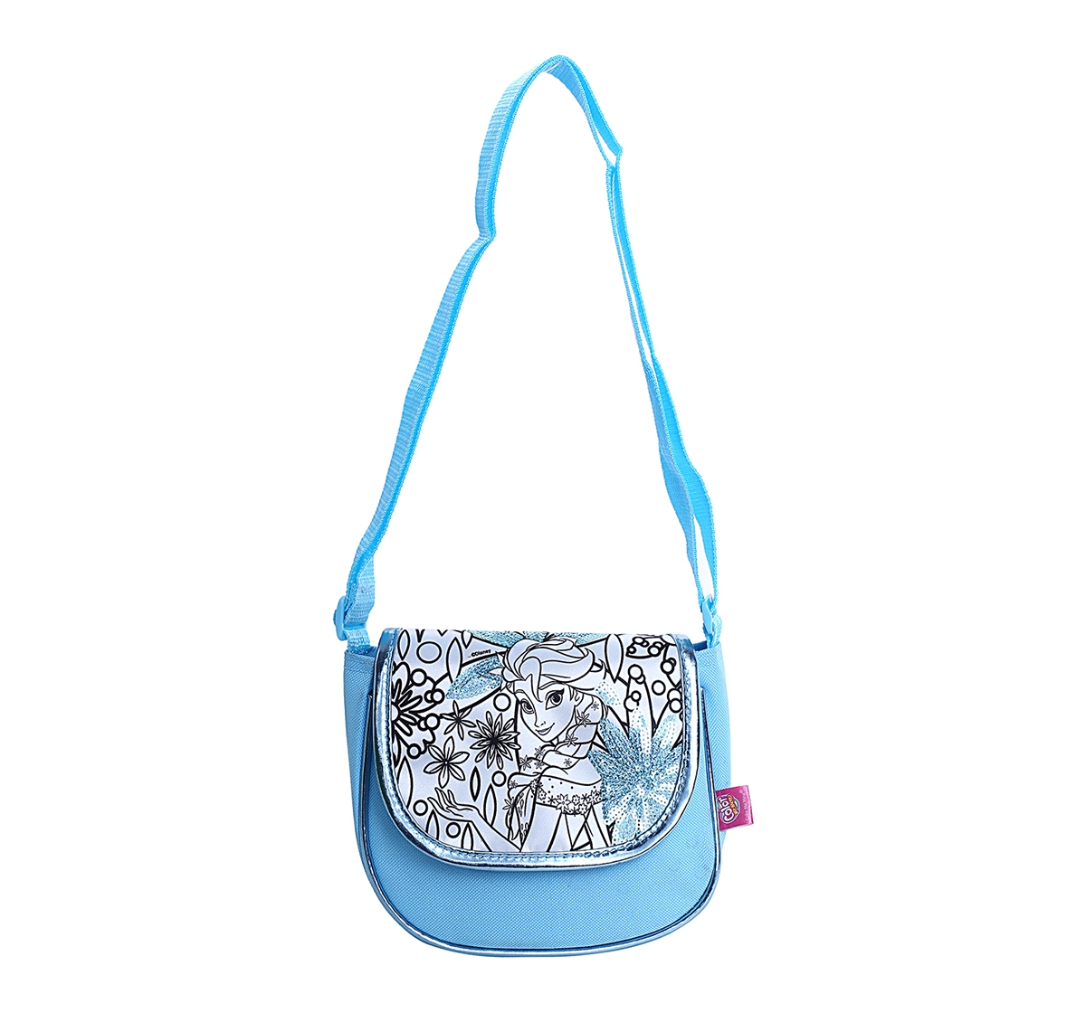 DISNEY | Disney Simba Color Me Mine Spring Sequin Bag - Frozen, Blue DIY Art & Craft Kits for Kids age 6Y+ 0