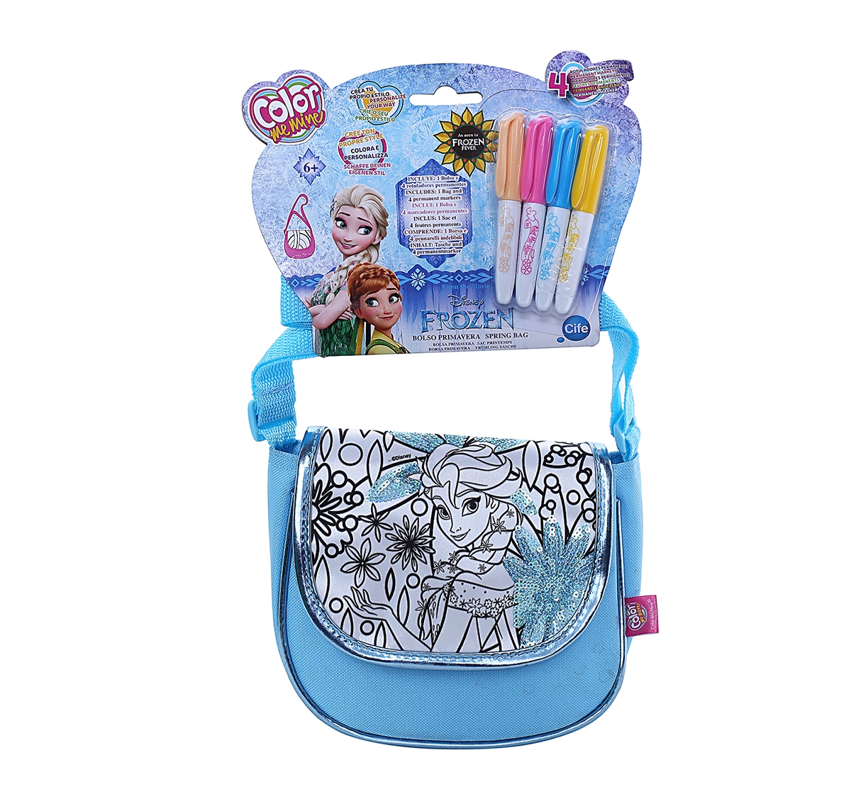 DISNEY | Disney Simba Color Me Mine Spring Sequin Bag - Frozen, Blue DIY Art & Craft Kits for Kids age 6Y+ 5