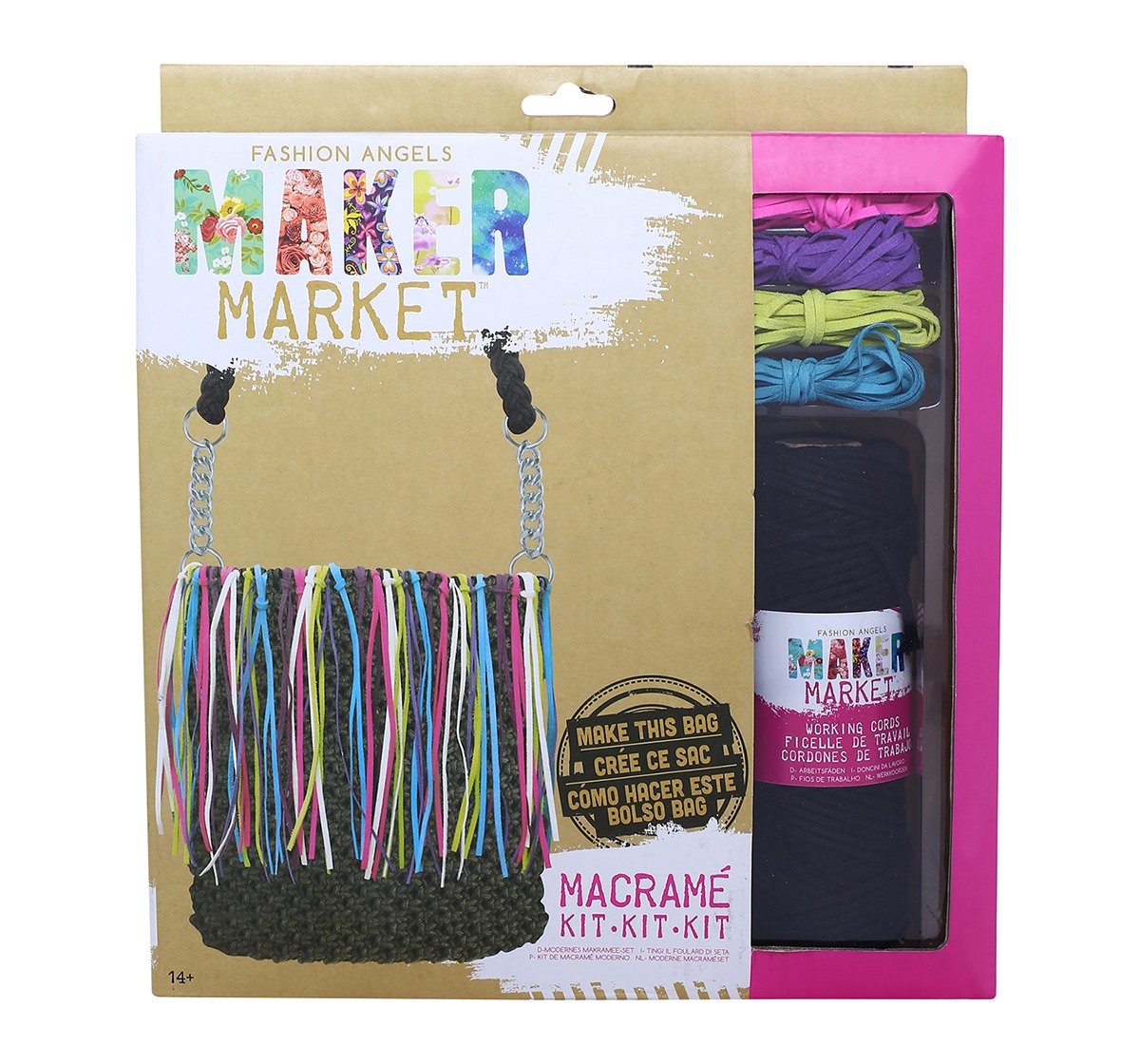 Fashion Angels Enterprises Maker Market Macrame Kit DIY Art & Craft Kits for Kids age 14Y+