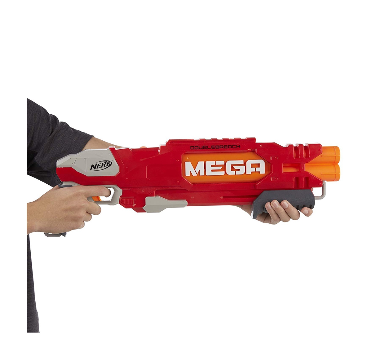 Nerf | Nerf Mega Doublebreach Blaster -- Breech Load, Pump Action -- age 6Y+ 3