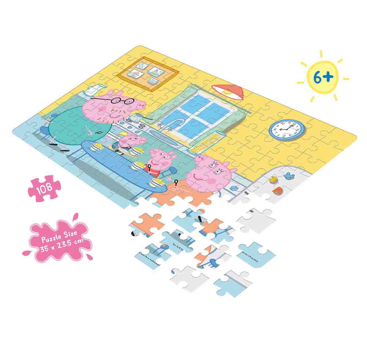 Frank Peppa Pig 108 Pcs Puzzle Puzzles for Kids Age 6Y+