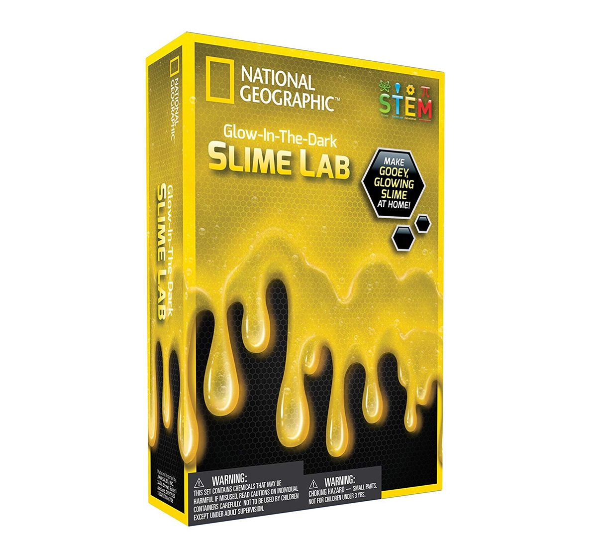 National Geographic | National Geographic DIY Science Lab Make Glowing Slime Science Kit for Kids age 6Y+ (Yellow) 0