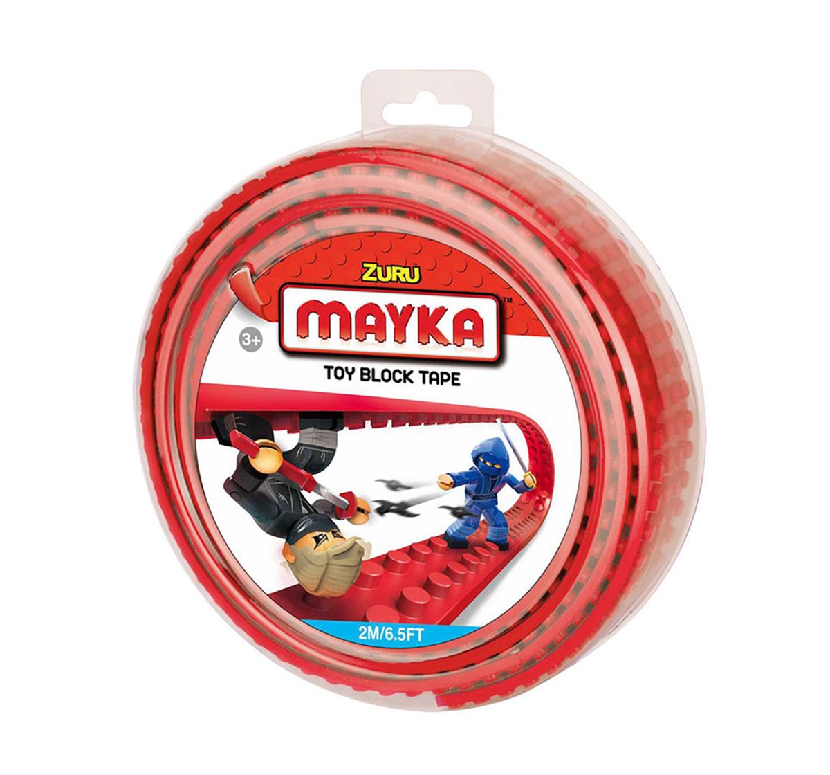 Mayka | Zuru Mayka Toy Block Tape Generic Blocks for Kids age 3Y+ (Red) 0