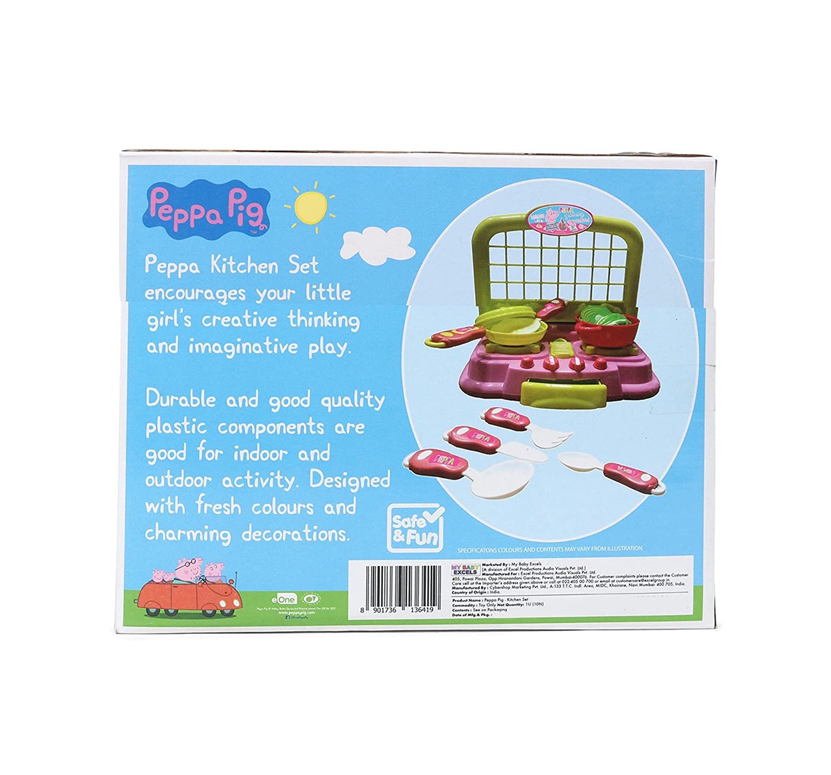 Peppa Pig Kitchen Set Kitchen Sets & Appliances for Kids age 3Y+