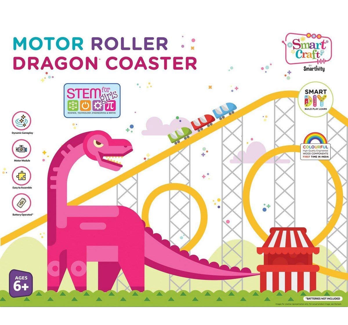 Smartivity | Smartivity Motor Roller Dragon Coaster: Stem, Diy, Educational, Learning, Building and Construction Toy for Kids age 6Y+  4