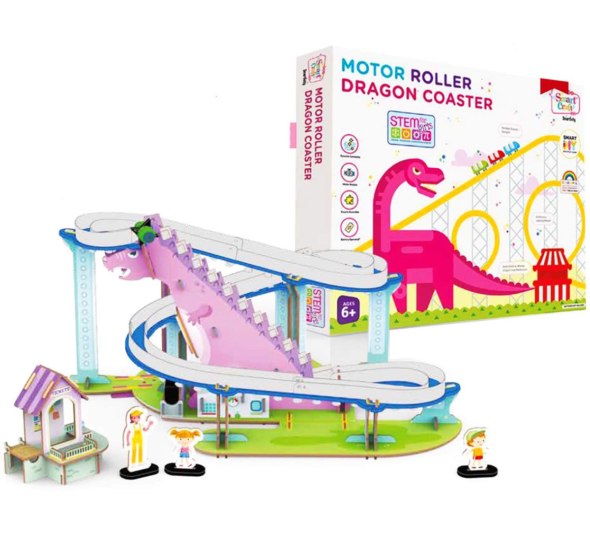 Smartivity | Smartivity Motor Roller Dragon Coaster: Stem, Diy, Educational, Learning, Building and Construction Toy for Kids age 6Y+  1