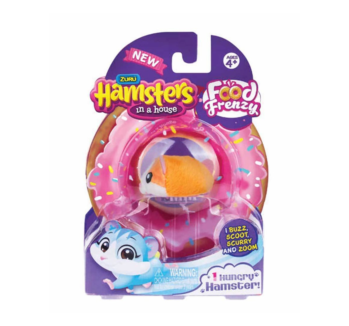Zuru Hamsters in a House Nibbles and Chip Food Frenzy Hungry