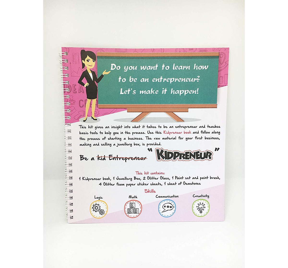 Trunkworks | Trunk Works Kidpreneur - Jewellery Box Version - Games for Kids age 3Y+ (Pink) 2