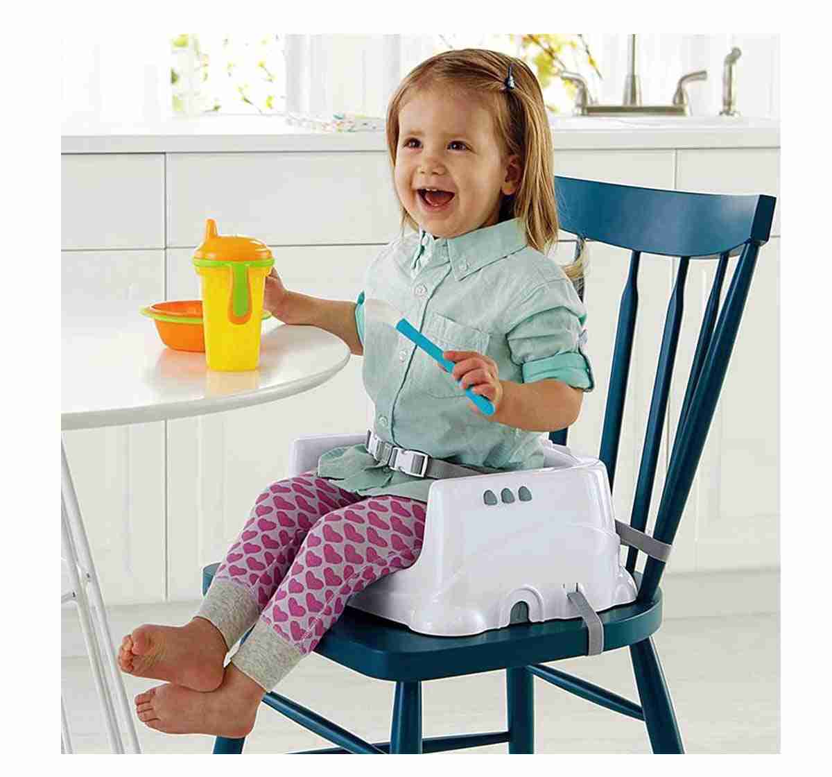 Fisher Price Healthy Care Booster Seat - Multicolor Baby Gear for Kids age 6M+