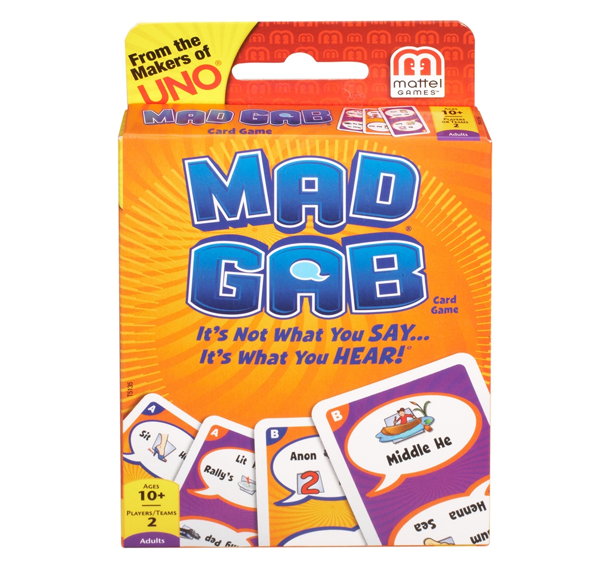 Mattel | Mattel Mad Gab Card Game Games for Kids age 7Y+ 0