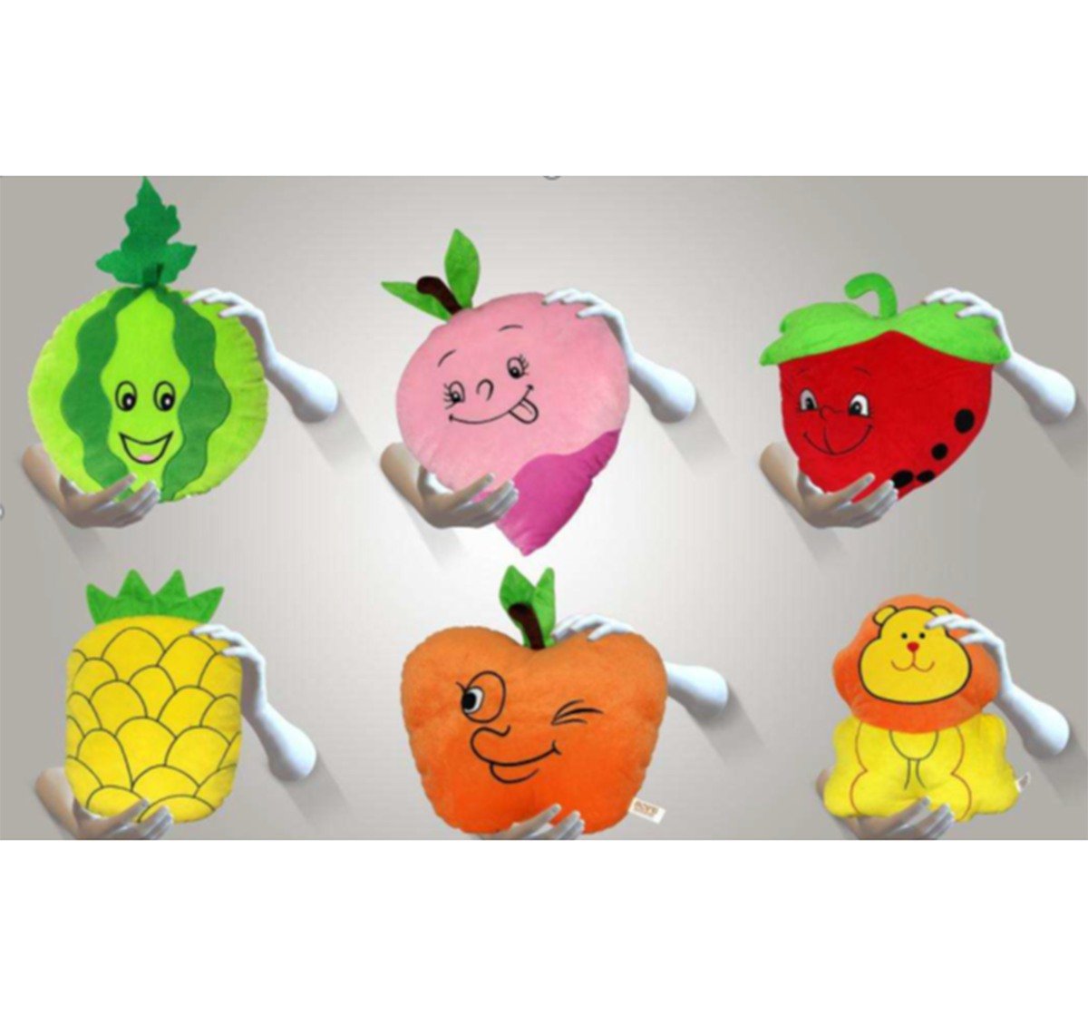 Soft Buddies Shape Cushions , Unisex, 1Y+(Multicolour)
