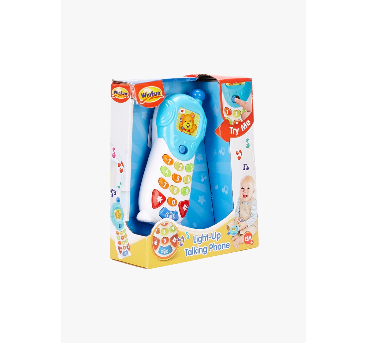 WinFun | Winfun Lightup Talking Phone Learning Toys for Kids age 12M+ (Blue) 1