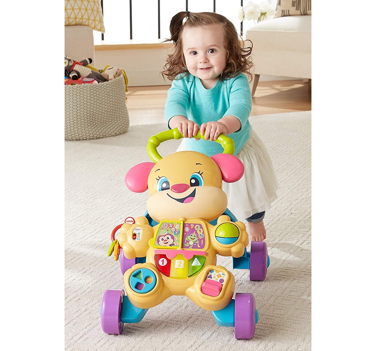 Fisher-Price | Fisher Price Laugh And Learn Smart Stages Learn With Sis Walker, Multi Color Baby Gear for Kids age 6M+ 8