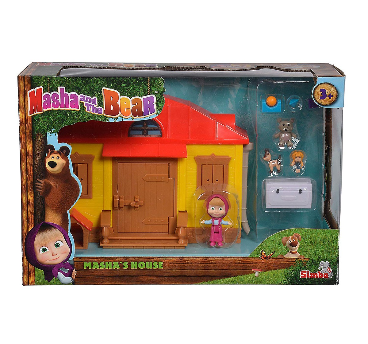 Masha And The Bear - Masha Playset "Mashas House" Doll House & Accessories for Girls age 3Y+