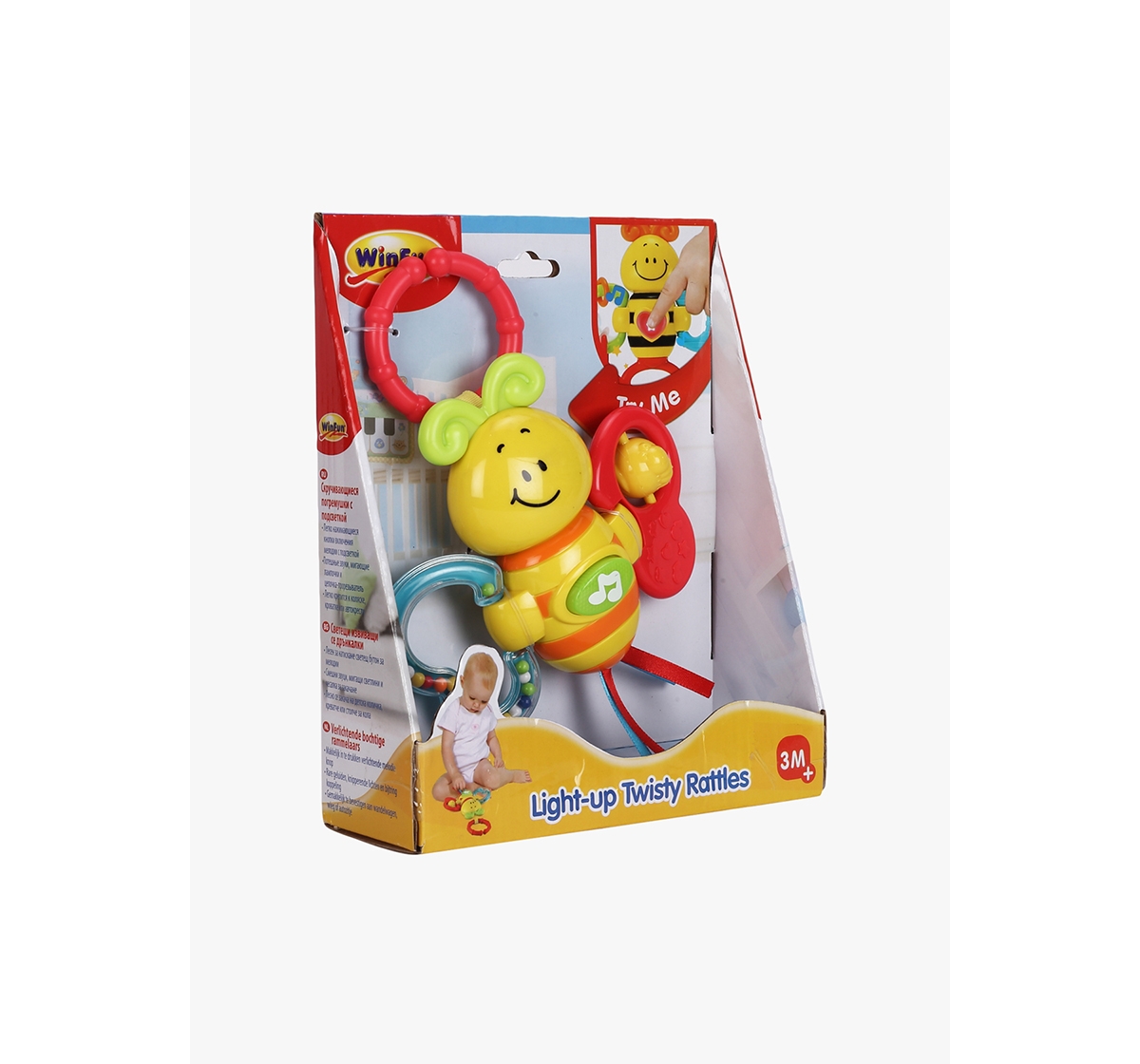 WinFun | Winfun Light Up Twisty Rattle - Butterfly New Born for Kids age 3M+ 1
