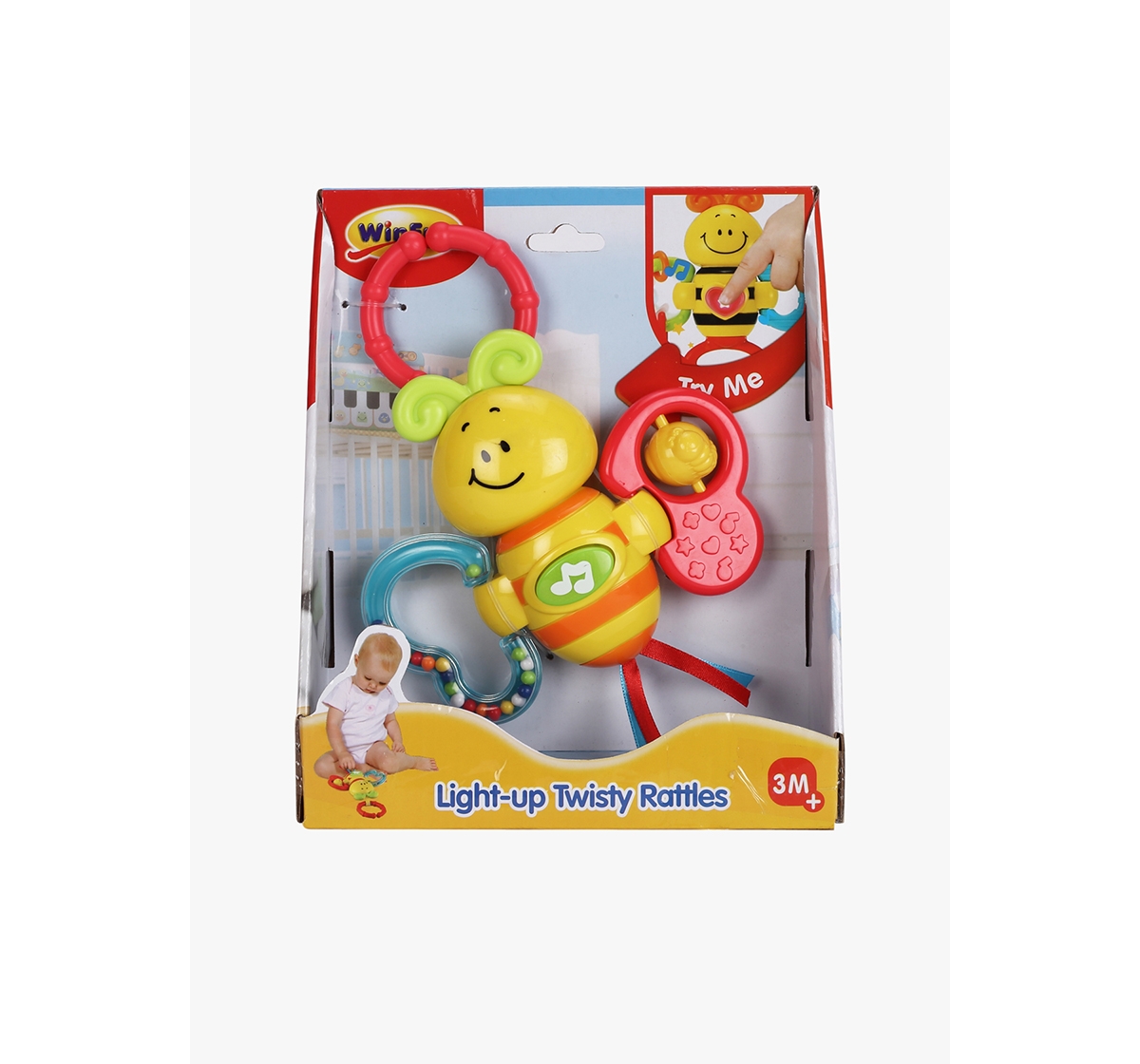 WinFun | Winfun Light Up Twisty Rattle - Butterfly New Born for Kids age 3M+ 0