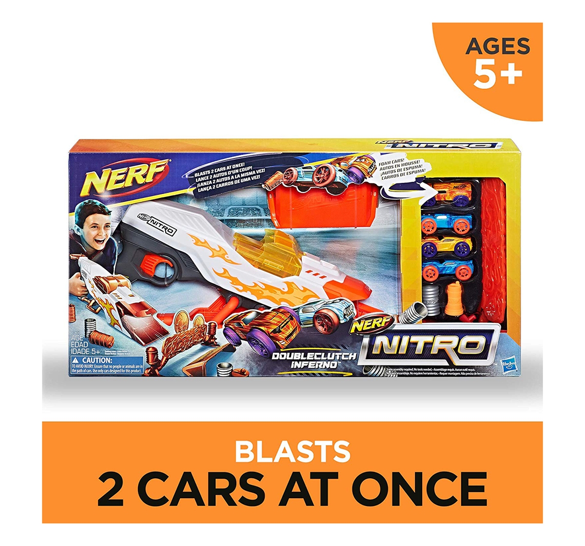 Nerf | Nerf Doubleclutch Inferno Nitro Toy Includes Blaster, age 4Y+ 1