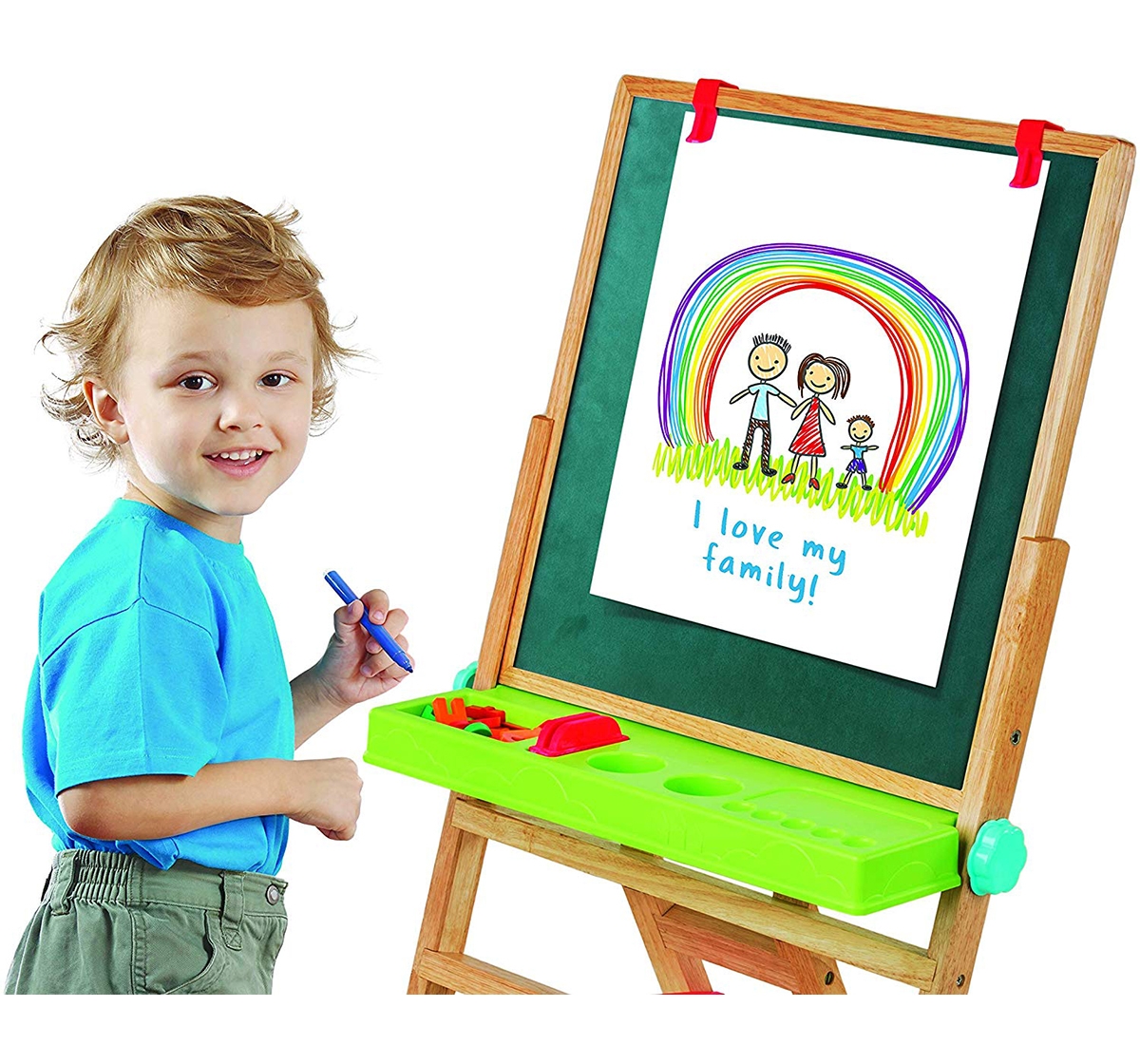 Giggles | Giggles My First New Easel - Brown Activity Table & Boards for Kids age 3Y+ (Brown) 3