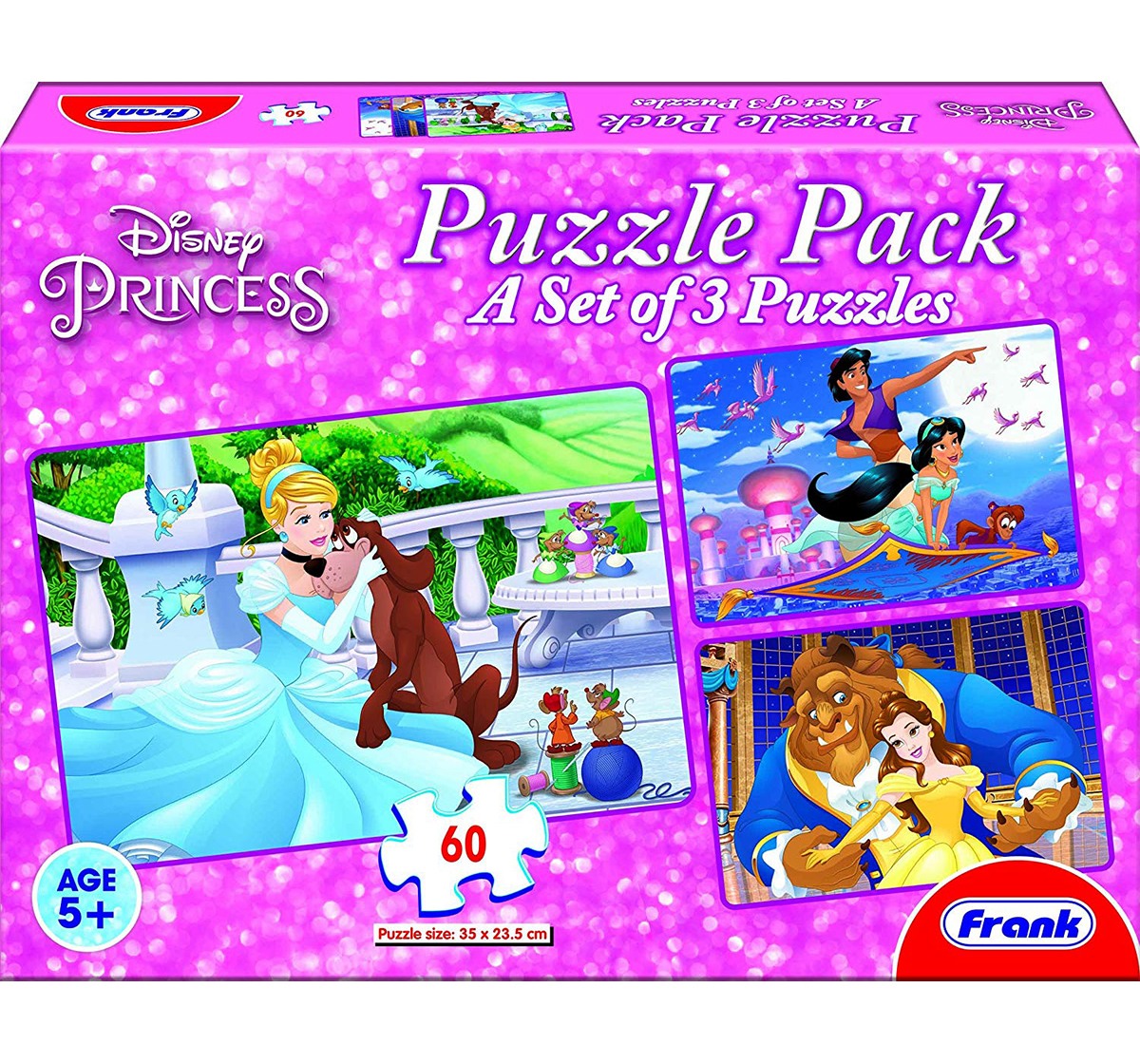 Frank  Disney Princess Puzzle Pack Puzzle For 5 Year Old Kids And Above Puzzles for Kids age 4Y+