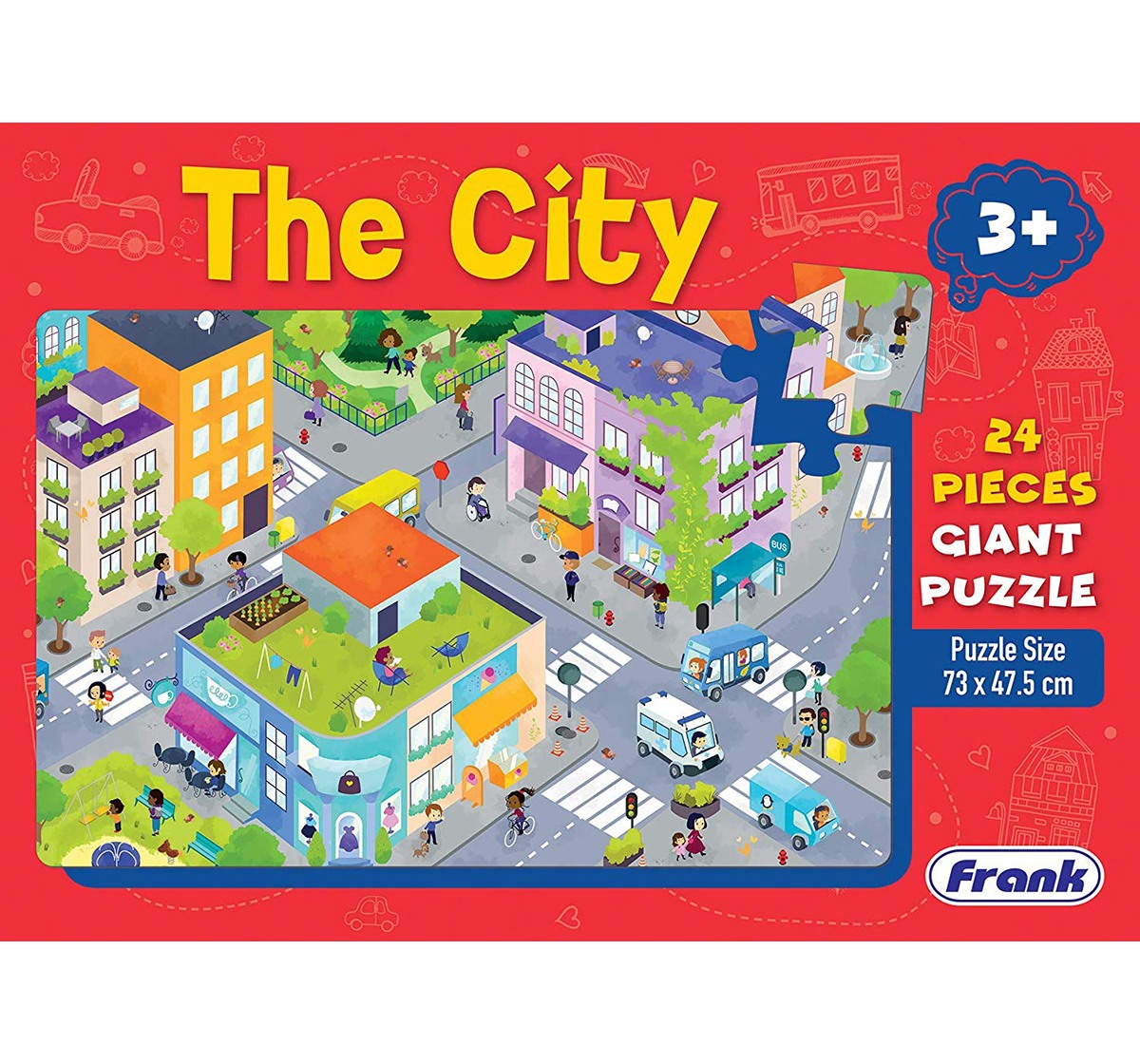 Frank The City Giant Floor Puzzle for Kids age 3Y+