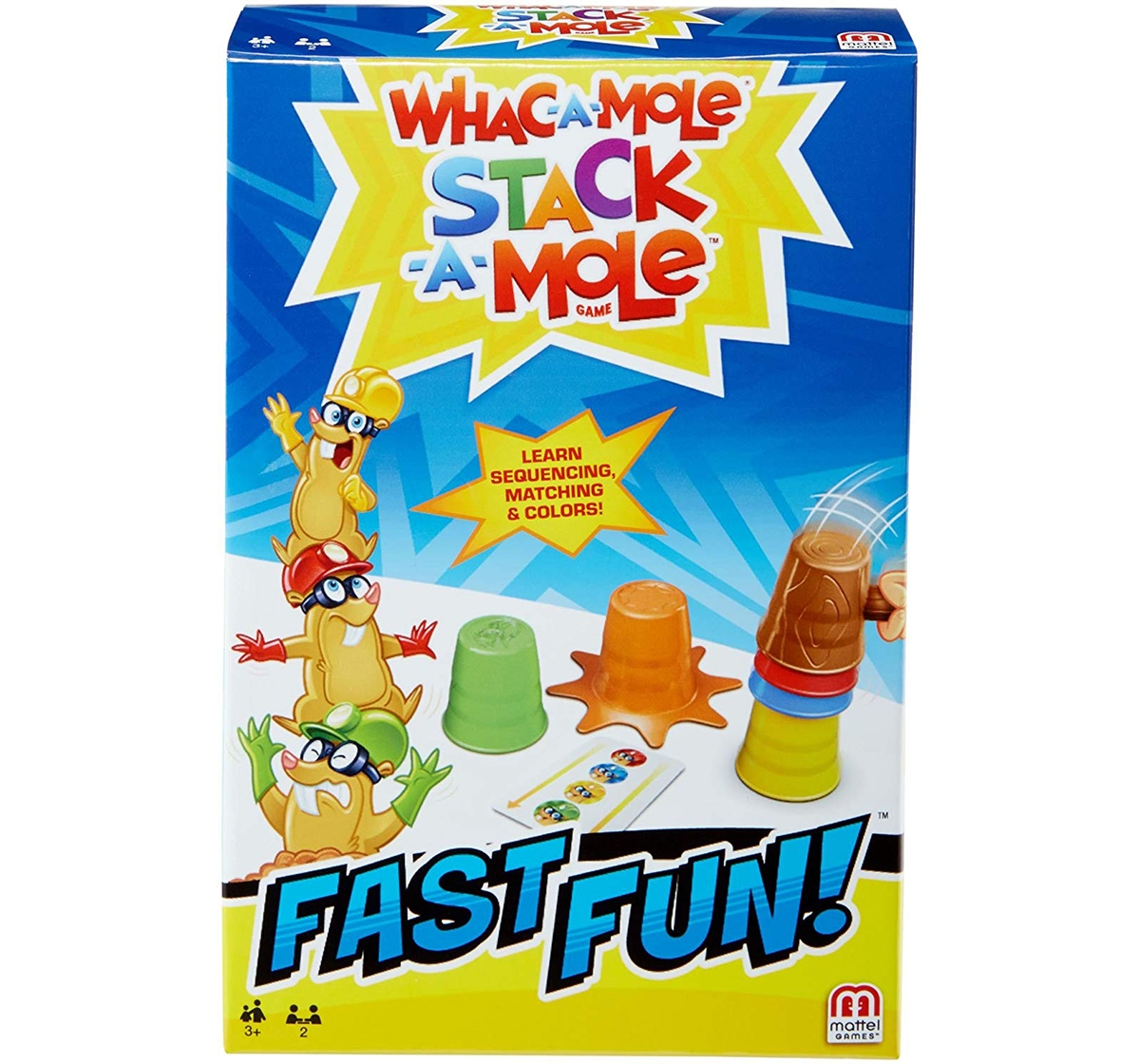 Mattel | Mattel Games Fast Fun Wack A Mole Games for Kids age 3Y+ 1
