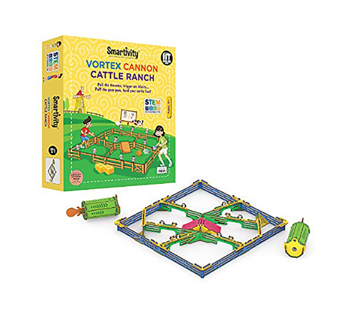 Smartivity | Smartivity Vortex Cannon Cattle Ranch: Stem, Learning, Educational and Construction Activity Toy Gift for Kids age 6Y+  0