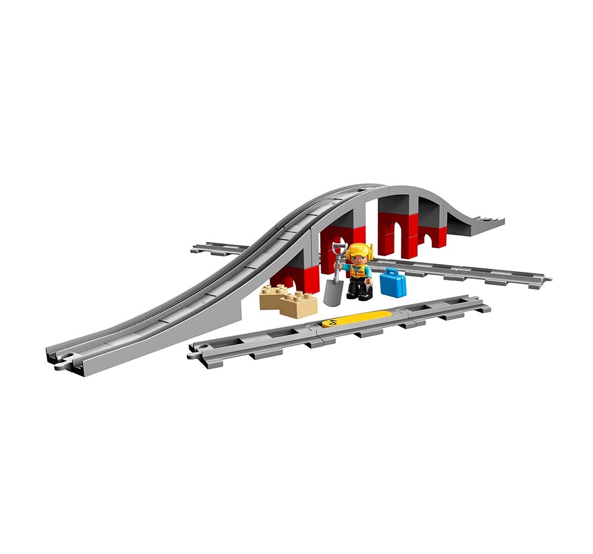 LEGO | Lego Duplo Town Train Bridge And Tracks (26 Pcs) 10872 Blocks for Kids age 2Y+  2