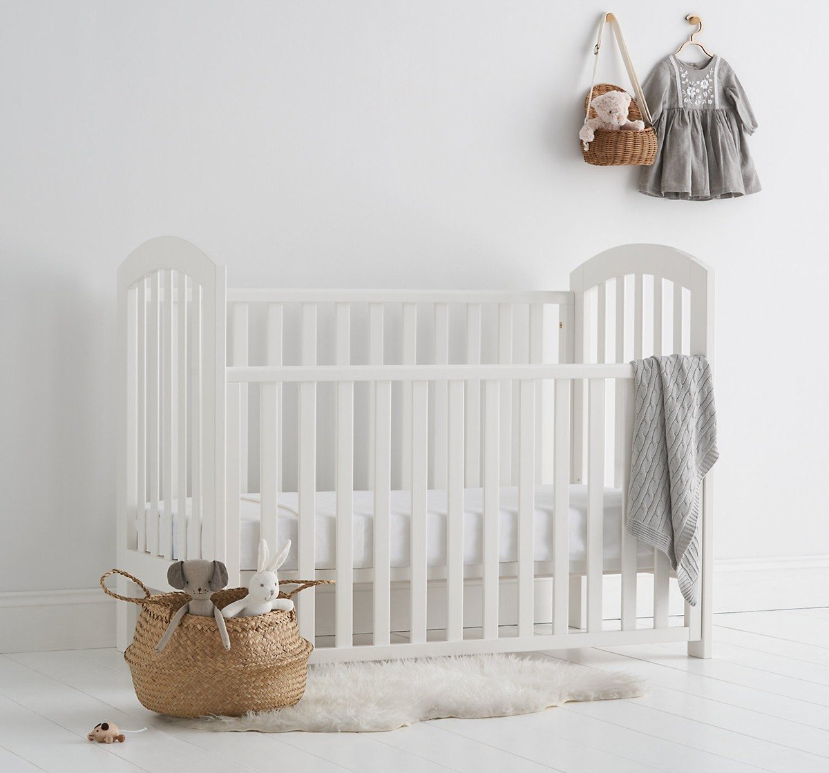 Mothercare Ashworth Drop Side Cot White