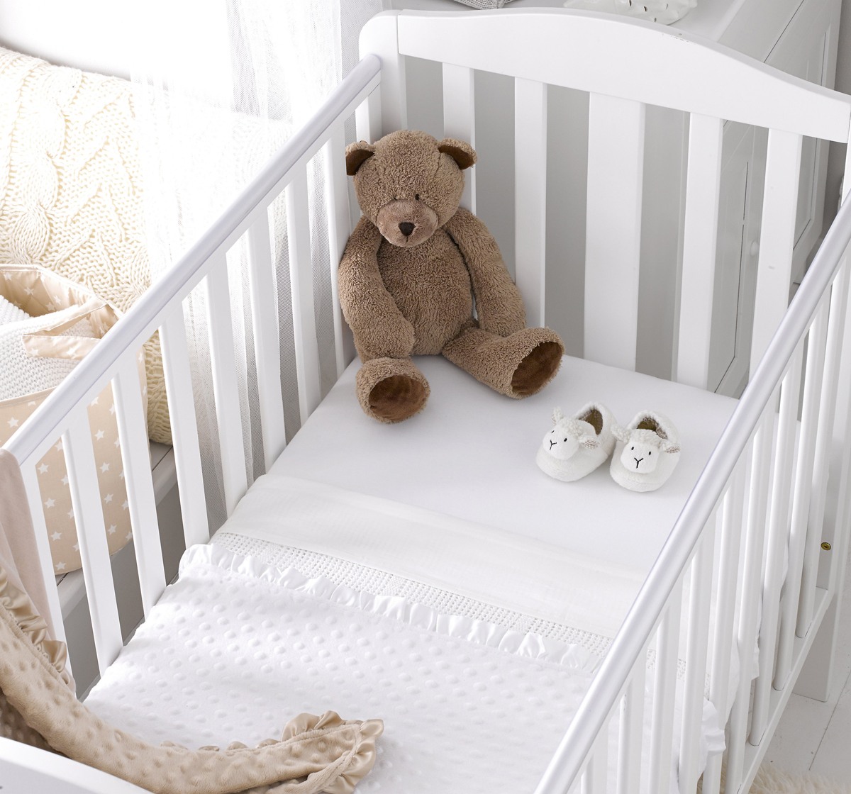 Mothercare moses basket fitted sheets top