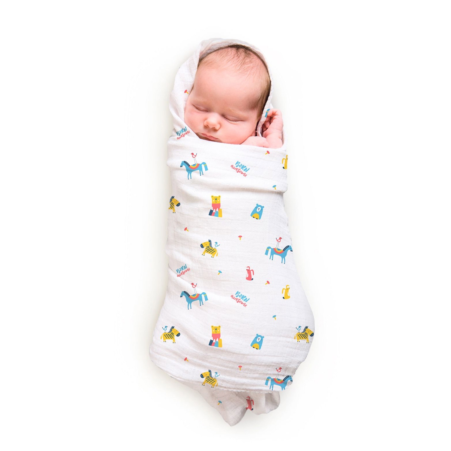 Mothercare | Rabitat Pamper Soft Muslin Swaddles - Born Awesome 0