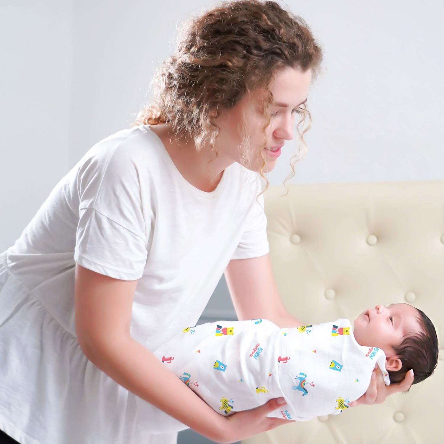 Mothercare | Rabitat Pamper Soft Muslin Swaddles - Born Awesome 2