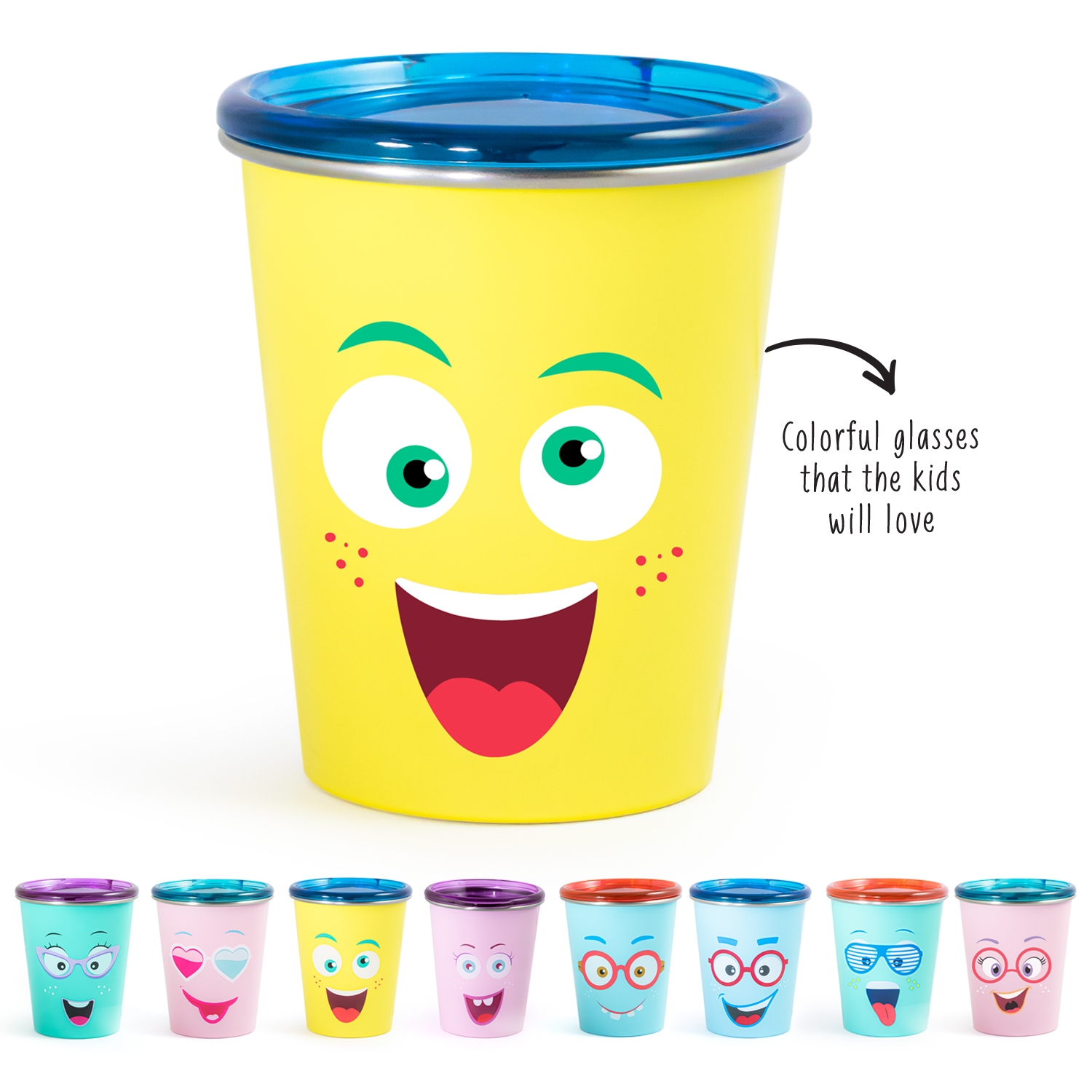 Mothercare | Rabitat Spill Free Stainless Steel Cup - Mad Eye 1