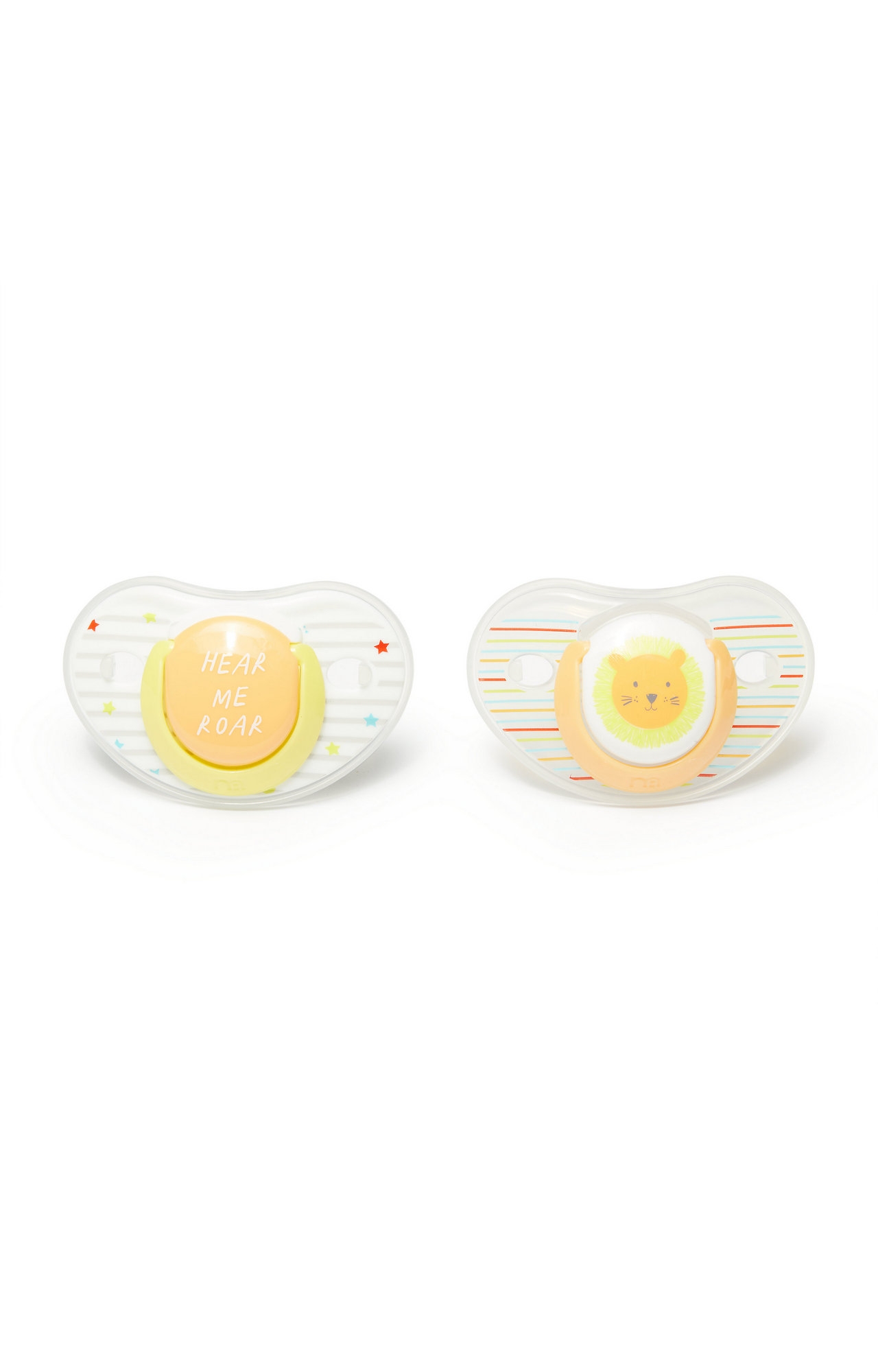 Mothercare | Mothercare Hear Me Roar And Tiger Baby Soother 6M+  (2 Pack) 0