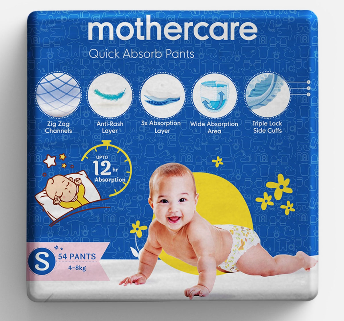 Mothercare | Mothercare Quick Absorb Diaper Pants Small- 54 Pcs 0