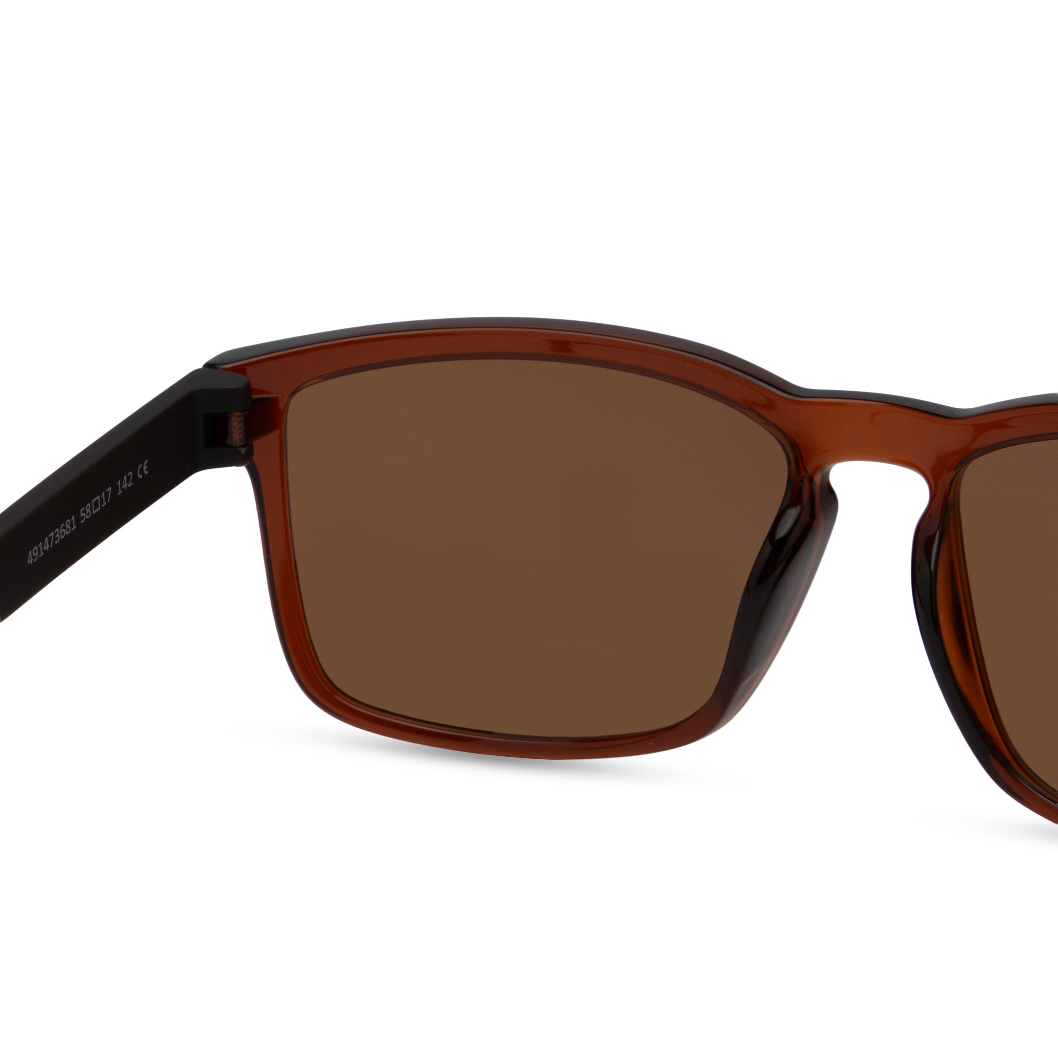 Brown Rectangle Sunglasses for Men