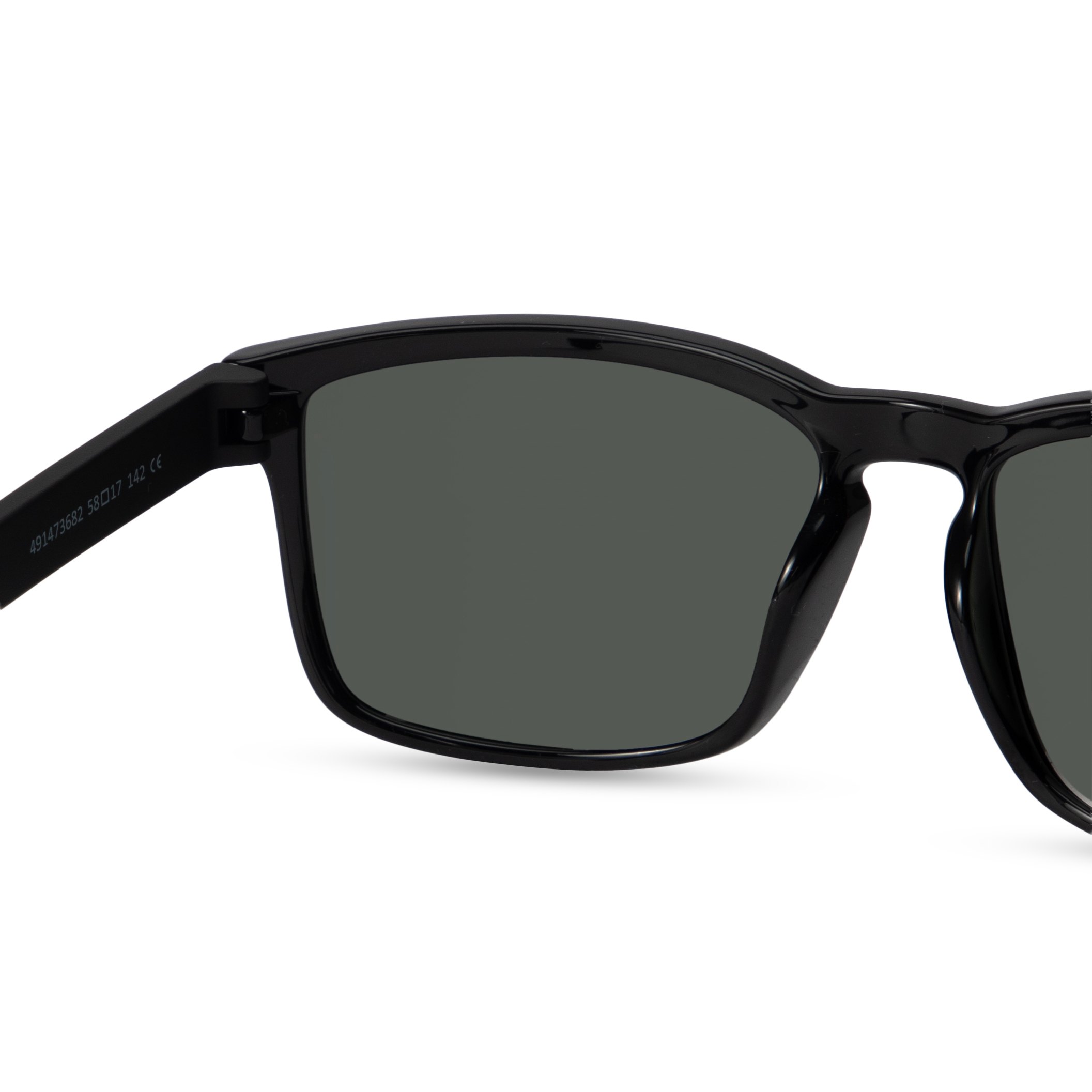 Black Rectangle Sunglasses for Men