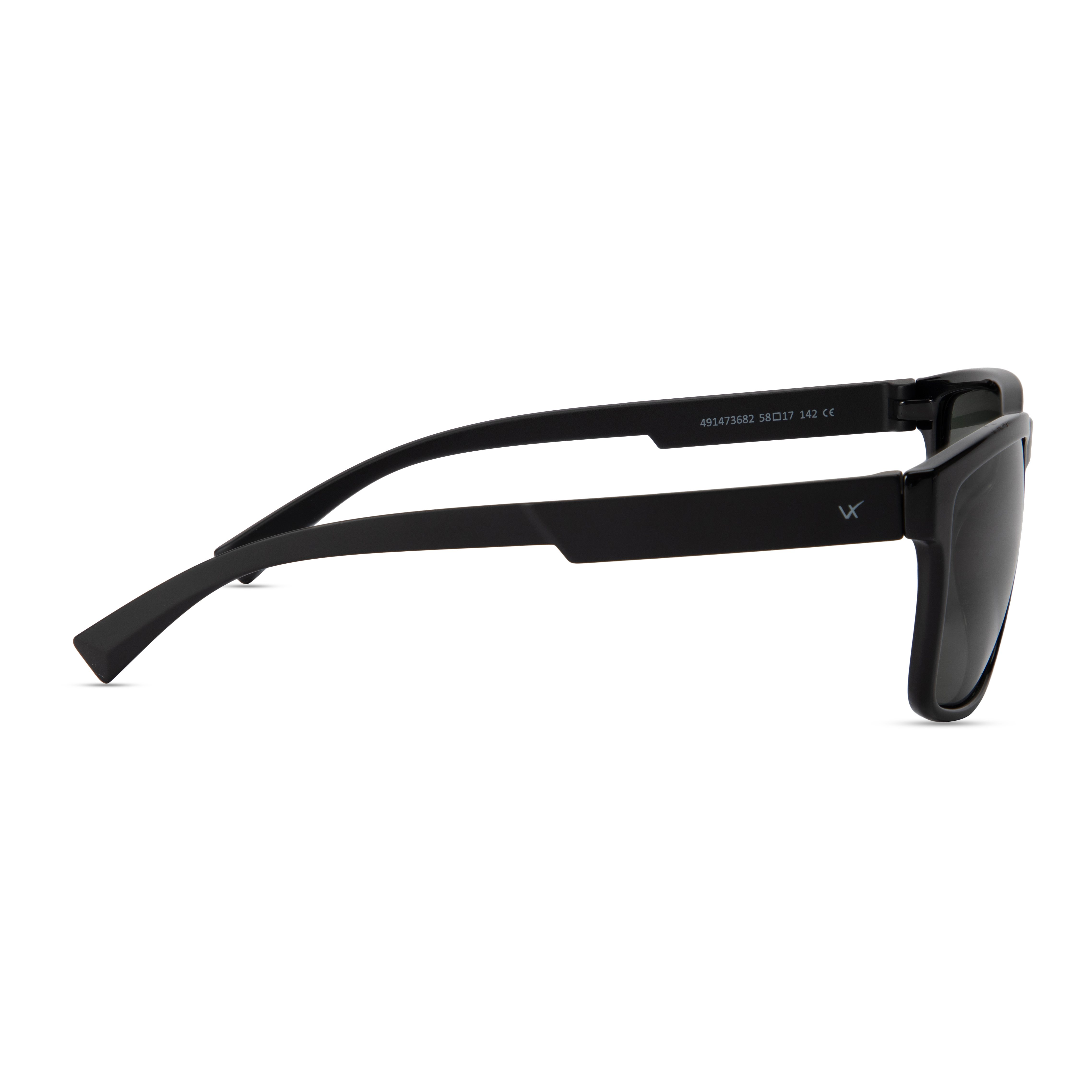 Black Rectangle Sunglasses for Men