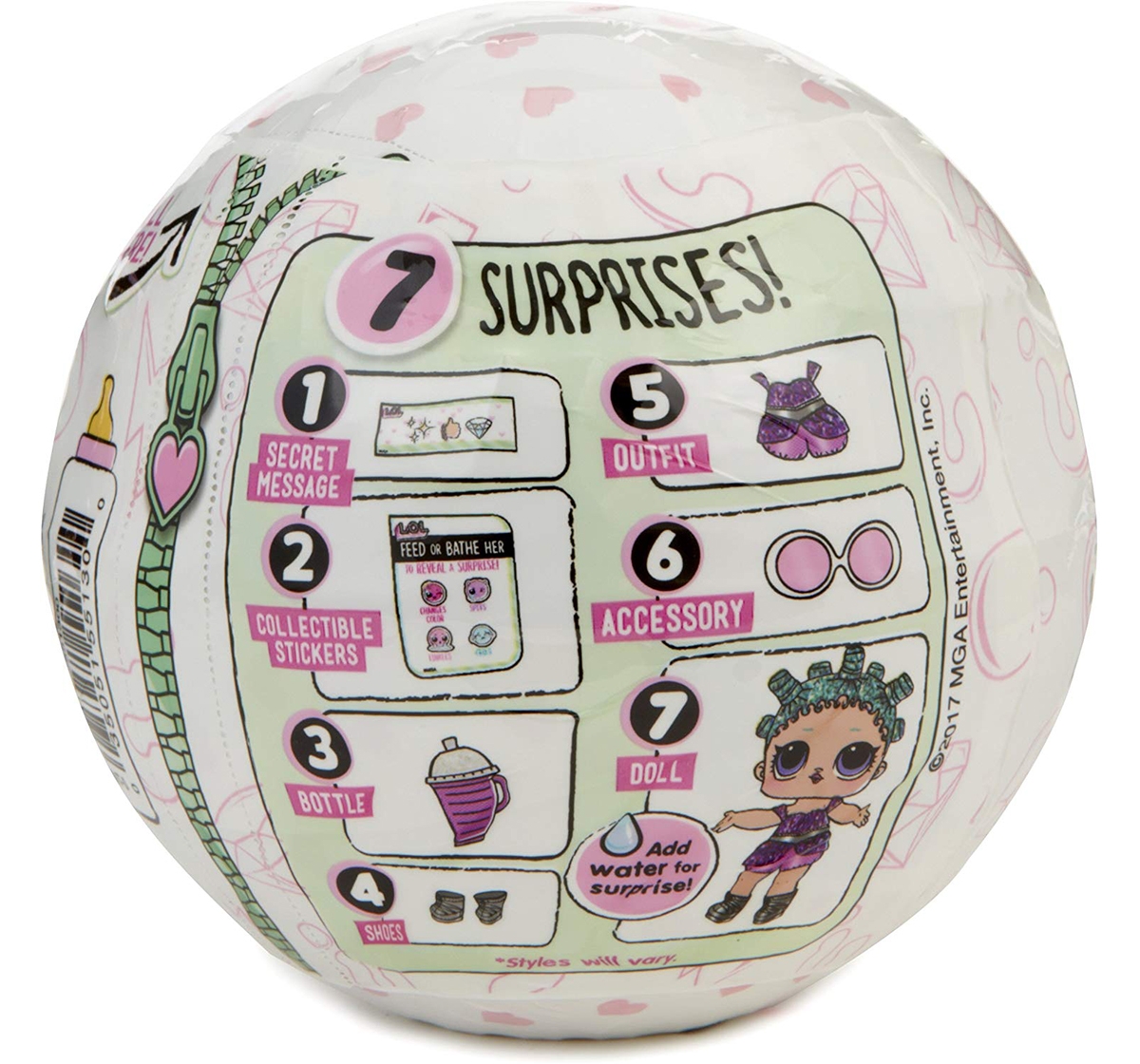 Lol Surprise | Lol Surprise Tots Ball- Collectible Dolls for Kids age 3Y+ (White) 2