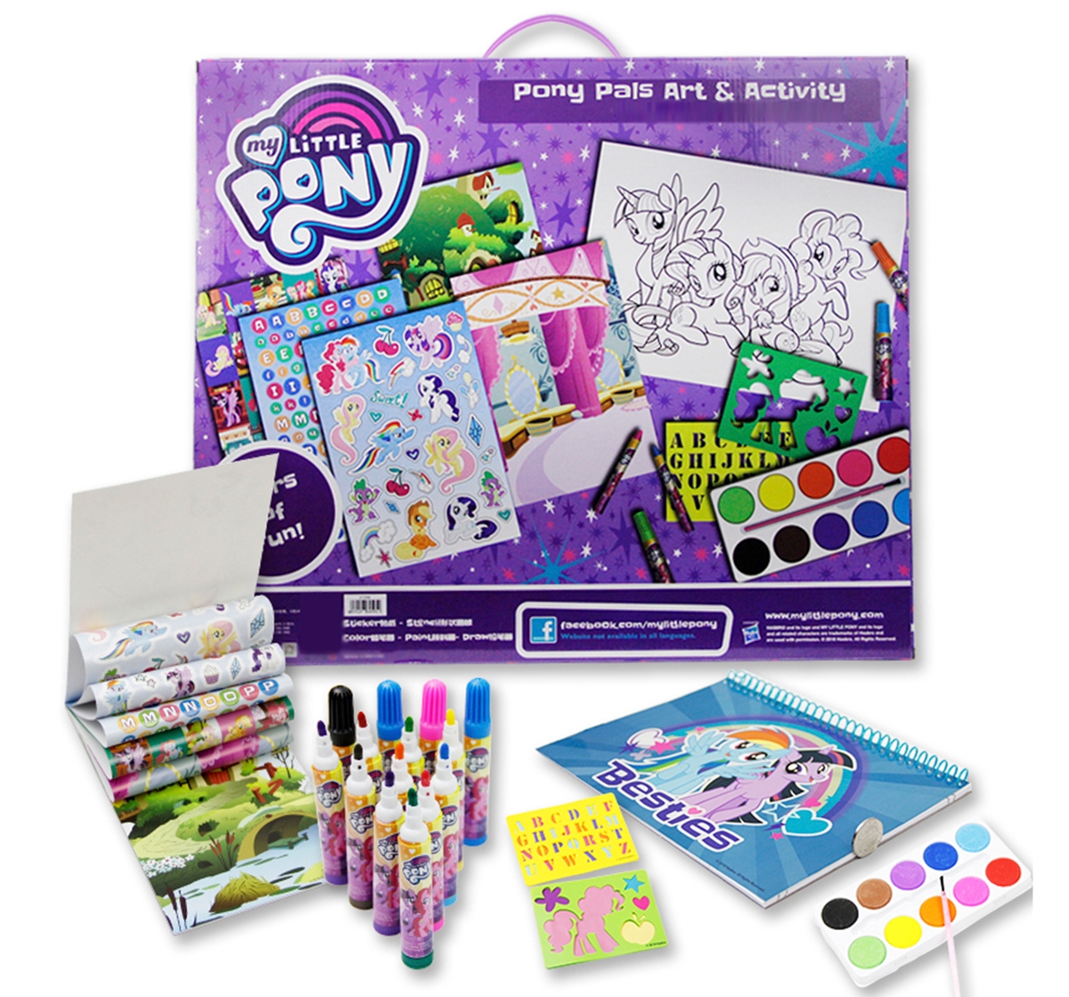 My Little Pony Create and Carry Creativity Art & Craft Kit Value Box (61 Pieces)