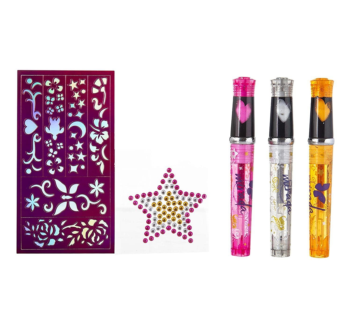 Mirada | Mirada : Tattoo Pens –  Sparkle and Shine  DIY Art & Craft Kits for Kids age 3Y+  2