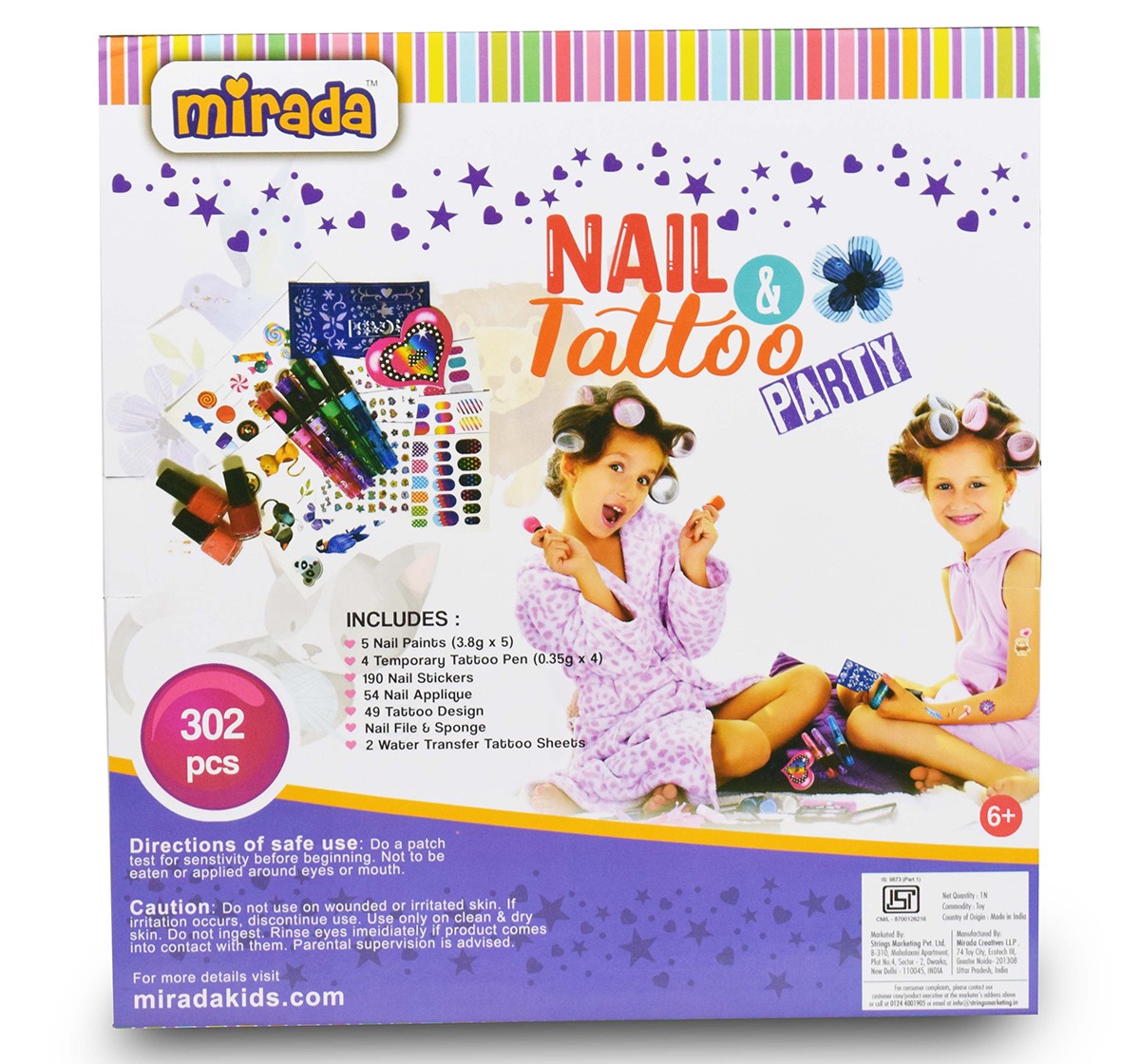 Mirada Nail & tattoo party Multicolor 6Y+