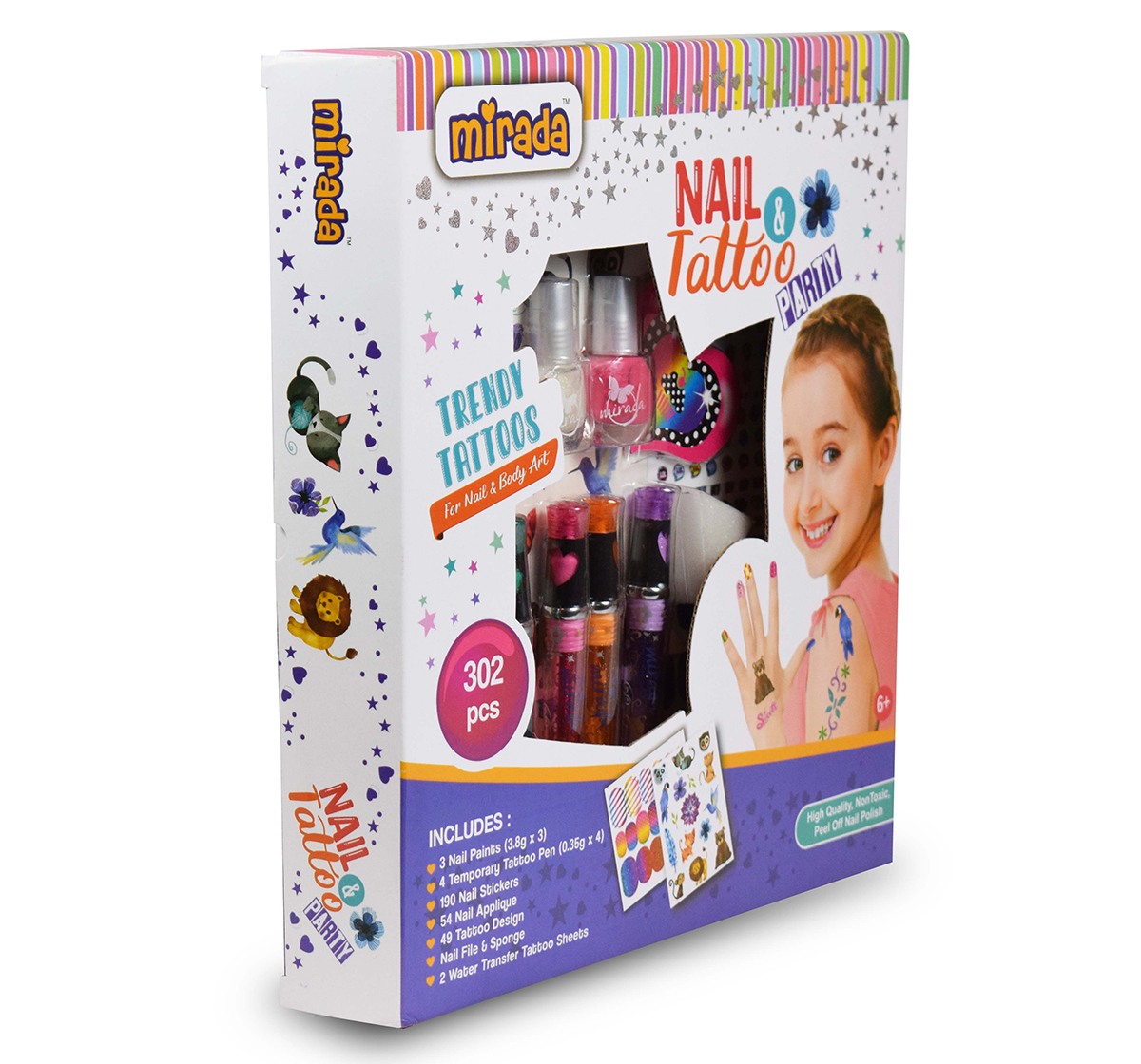 Mirada Nail & tattoo party Multicolor 6Y+
