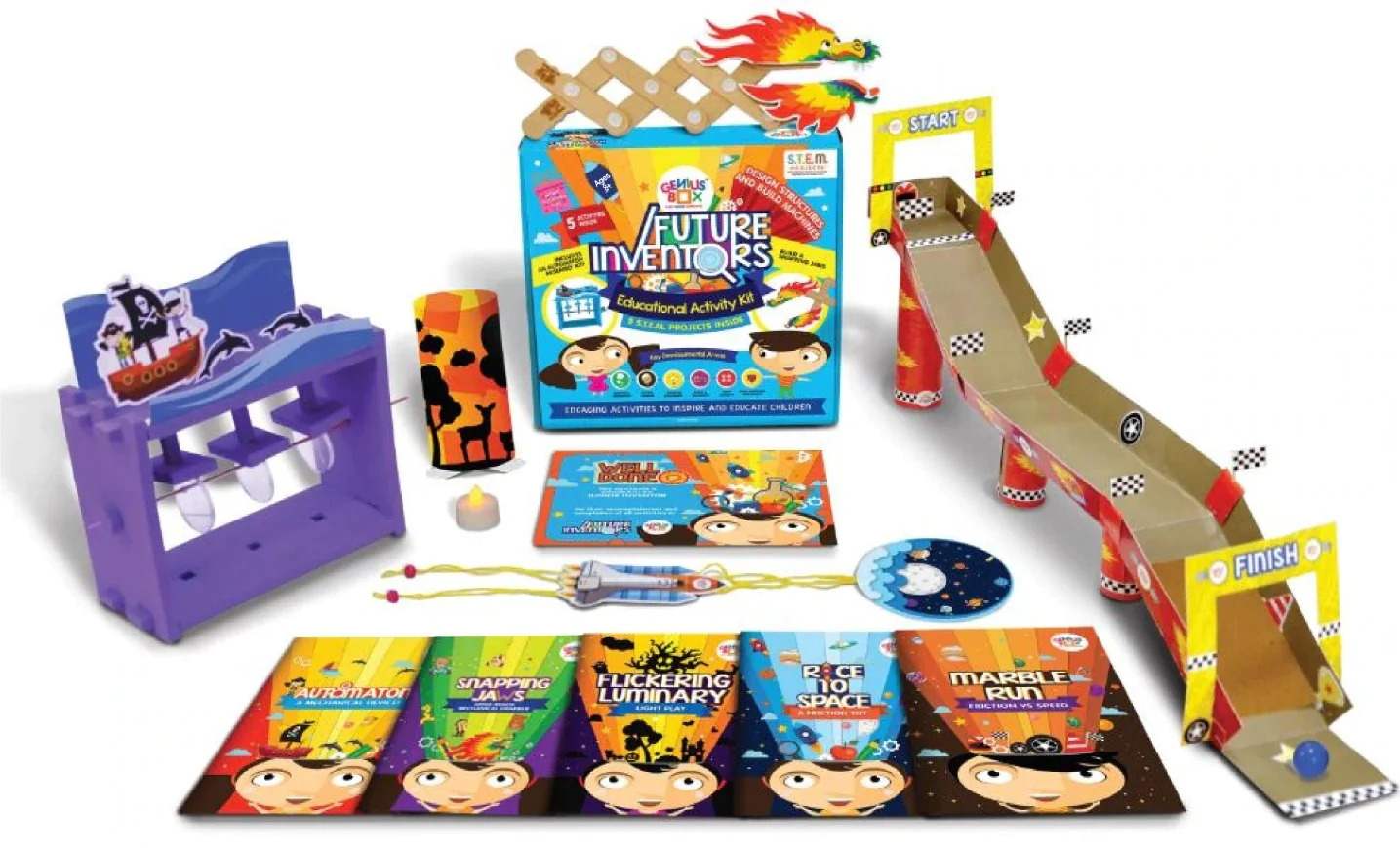 Genius Box Future Inventors -5 Projects Science Kits for Kids age 5Y+