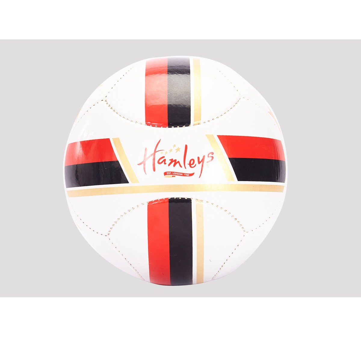 Hamleys Star Strips PU Football for Kids age 3Y+ (White)