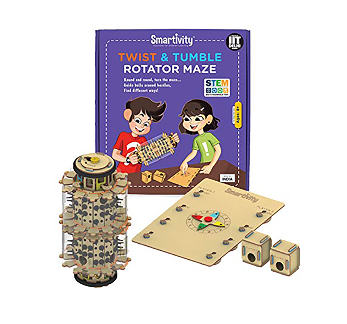 Smartivity | Smartivity Twist and Tumble Rotator: Stem, Learning, Educational and Construction Activity Toy Gift for Kids age 6Y+  (Multi-Color) 0